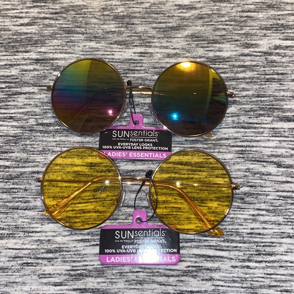 2 Pairs of Sunsentials by Foster Grant Ladies Sunglasses Round Frame Sunglasses - Picture 4 of 16